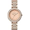 Fossil Stainless Steel Women Karli Rose Gold Dial Analog Watch Bq3181, Rose Gold Band