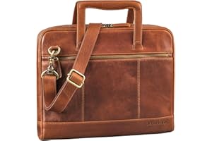 STILORD 'Tristan' Laptop Umhängetasche Herren Leder Laptoptasche 14 Zoll Business Taschen Herren Schultertasche Aktentaschen Tablet Tasche Laptop Schutzhülle