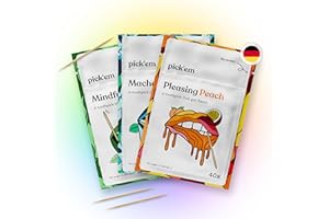 pick'em Zahnstocher mit Geschmack Combi Pack [3 ZUM Preis VON 2] - die Lifestyle Alternative zum Kaugummi (mit Flavor-Enhancement)- Zahnstocher Geschmack - werde EIN Teil der exklusiven woodarmy