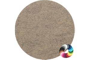 ‎BIASTO Design Filz Untersetzer rund Durchmesser 10cm, Natur meliert (HF043) für Glas, Getränke, Bar, Tasse, Vase