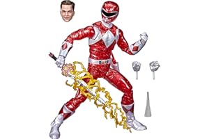 Power Rangers Lightning Collection Mighty Morphin Metal Red Ranger 16,5 cm Premium Collectible Action Figure giocattolo con accessori