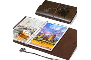 Lightwish Carnet de croquis aquarelle, 100 % coton sans acide, 300 g/m², papier aquarelle presse à froid pour artistes, adultes, étudiants, 20 feuilles, 23,5 x 16 cm