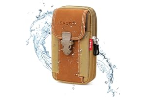 ELEGANCE-GO Handy Sport Tasche,Handy Gürteltasche Multifunktionale Taktische Hüfttaschen Bauchtasche Militär Fanny Packs Große Smartphonetasche für Trekking,Wandern,Reise Jagd,CS,Camping Sport (Kaki)