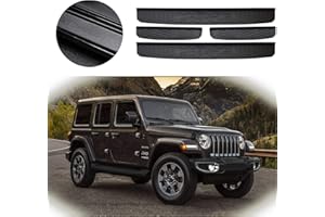 SXMA gardes de seuil de seuil de Porte d'entrée de seuil Coque protecteurs 2018 Wrangler JL 4 Portes Avant et arrière de Porte d'entrée de seuil de Guard 4-Pack Jl1001