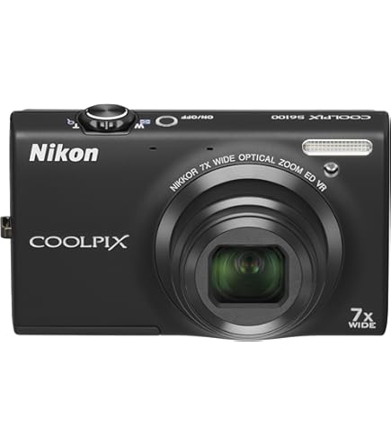 Nikon S6100 Coolpix Digital Camera - Black (16MP, 7x Optical Zoom