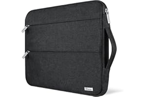 Voova Laptop Sleeve Case 13 13.3 Inch for MacBook Air 13 M1/M2/M3 2020-2024, MacBook Pro 13/14, Waterproof Slim Computer Bag Cover with Handle and Accessory Pocket, Black