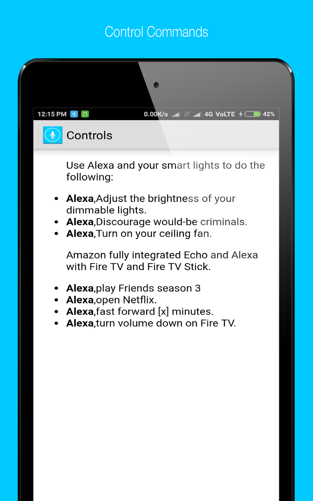 Commands For Alexa Amazon.co.uk Appstore for Android