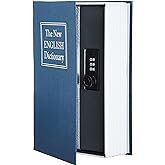 Amazon Basics Book Safe - Combination Lock, Large, Blue
