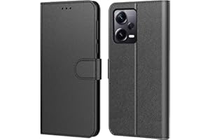 Tenphone Coque pour Xiaomi Redmi Note 12 4G / 5G (Pas pour Redmi 12),Etui Protection Housse Premium en Cuir PU, [Emplacements Cartes], Pochette Flip Case Compatible avec XIaomi Note 12 Book (Noir)