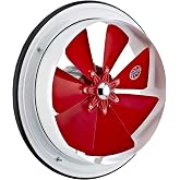 AYAS 16 cm &ccedil;apında BTA-160-4K-M 1400 D/D 220 230 volt Monofaze Baca Tipi Aspirat&ouml;r Aksiyal Aksiyel Fan