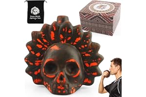 SZHHRXI Aztekische Todespfeife, Authentische Menschlich Klingende Schreie, Lauteste Schreipfeife Bei 125+ Dezibel, Aztec Death Whistle - Geschenke zum Fest der Toten, Schreiende Azteken-Kriegspfeife (B)