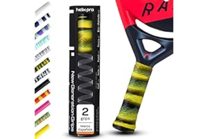 HELIX PRO GRIP Padel. Duración x10 Tecnología Antisudor Premium 1 Minuto en Aplicar Overgrips Padel Grip Tenis Padel Accesorios Hexacore Apto para Bádminton Squash Bicicleta