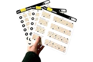 NOISY CLAN Ukulele Chord Chart Cheat Sheets - Scales - Chords - Key. Decoder : MUSIC THEORY MADE EASY! Expand Uke Playing Quickly, For Begginers and Intermediate Players…
