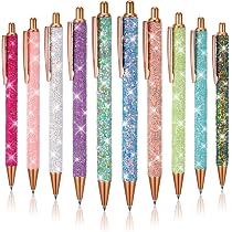 50 Pack Black Barrel Click Pens - 1.0mm Medium Point Ballpoint Pens For Office & School Supplies