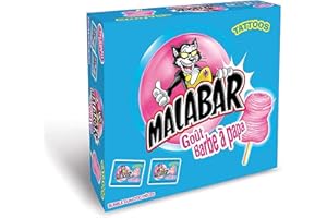 VIDAL Malabar Bonbons Barbe à Papa Boite de 200 Pièces