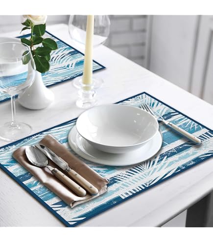 Tovagliette Americane Boho Fatte A Mano: Set Da 6 In Cotone E Paglia, Stile Macramè E Rustico, 45x30 Cm