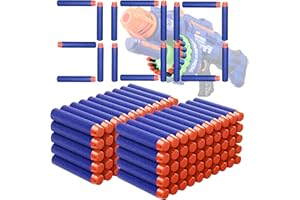 XFLYP 400 PCS Refill Foam Darts for Nerf N, 7.2cm Bullets for Strike Elite 2.0 Series Compatible with All Elite Blasters, Soft Bullet Toy Gun Ammunition Accessories for Target Practice