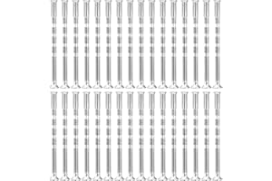 K KWOKKER 32 Sets M3 Door Handle Screws Nickle Plated Connecting Fixing Sleeve Bolts Male to Female Screws for Escutcheons Door Handle Roses Knobs Cabinet Drawer