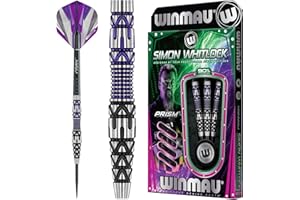 ‎WINMAU WINMAU Simon Whitlock Sonderedition 24g Profi Wolfram Steeltip Dartpfeile Set mit Flights und Schäfte