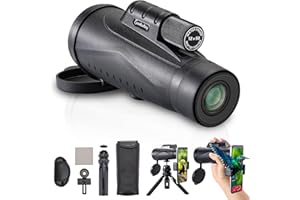 Makerfire 12x50 Monocular Telescope for Adults and Kids, High Powered Compact, Smartphone Compatible, Beginner Friendly, All Ages, Outdoor Enthusiasts