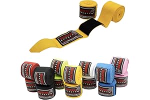 Shikra™ Sports MMA Kick Boxing Hand Wraps Inner Gloves Fist Protector Muay Thai Woven Cotton Bandage, Martial Art Training Karate Fighting