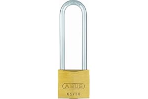 ABUS Vorhängeschloss Messing 65/30BH60 gl.-6304 - gleichschließend + hoher Bügel - Messing-Schlosskörper - gehärteter Stahlbü