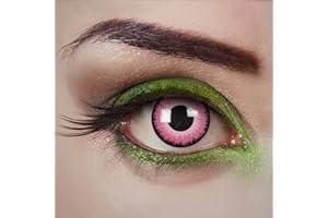 aricona Kontaktlinsen - Różowe soczewki kontaktowe, kolorowe soczewki bez grubości – kolorowe soczewki kontaktowe na karnawał, Cosplay, 2 sztuki