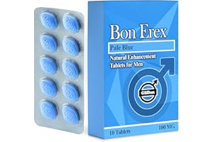 Glidan - 10 Pale Blue Vitality Tablets for Men 100mg | Natural & Herbal Formula for Active Lifestyle & Physical Advantage | Energy & Performance | Made in The UK