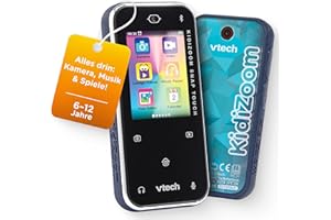Vtech KidiZoom Snap Touch I Kinderkamera mit Touchscreen Bluetooth & Musik I Foto Video Filter Spiele I Technikspielzeug I Geschenk für Jungen und Mädchen I Kinder 6‑12 Jahre I 5MP Dualkamera