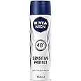 Nivea Men AntiPerspirant Spray Sensitive Protect 48 Hours Deodorant, 150 ml