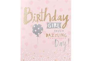 Hallmark Birthday Girl Card - Fun Glitter and Foil Design