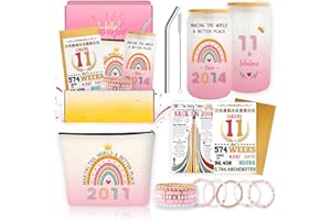 ZYPHORIA Unique 11th Birthday Gifts for Girls 11 Year Old Girl Birthday Gift Set Ideas 2014,Cool Things for Aged Eleven Years Trendy Birthdays Present for Teen Girl, Happy 11th Birthday Decorations for Girls
