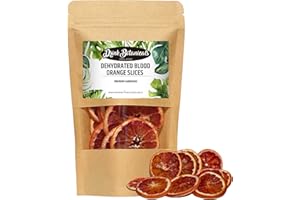 Drink Botanicals Ireland Dried Blood Orange Slices Wheels | 16+Slices | 100% Natural | For Cocktail Garnishing, Wreath, Cakes, Snacking, Infusions, Desserts | 1.76 oz, 50 Grams |Resealable Kraft Pouch