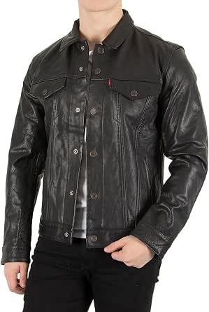 Levi'sâ®The Trucker - Giacca di Jeans - Black : Amazon.it: Abbigliamento