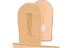 ‎FOOT MATE FOOT MATE Fersenerhöhung Einlagen - Fersenkeil für Schuherhöhung - Schuheinlagen Erhöhung - Fersenkissen aus Leder - High Sole - 1 Paar (Größe M, Höhe 1 cm)