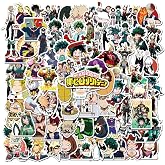 100Pcs My Hero Academia Stickers for Water Bottle, Phone, Skateboard, Laptop - Aesthetic Packs for Girls and Teens