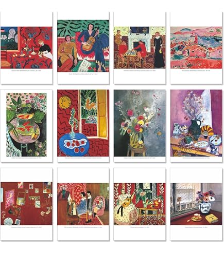 30 Cartes Postales Vierges Œuvres Peintres Célèbres – Lot Vintage Floral, Idéal Vœux, Collection & Scrapbooking