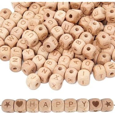 6 Bunte Holzperlen-Armbänder Für Kinder – Elastisch, Ca. 16 Cm | Bunte Partyspielzeug-Armbänder