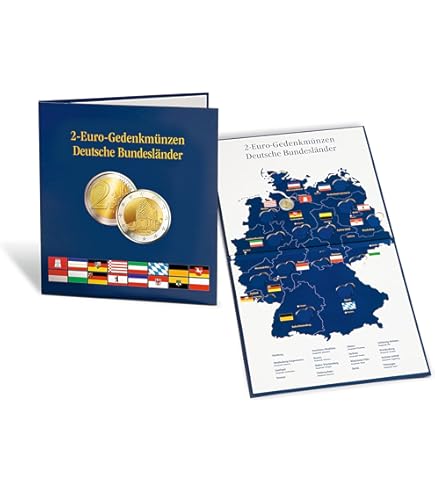 Materiaal - Safe Münzkarte für 1 Euro-Satz 1 Cent bis 2 Euro Nr. 1360 Neu