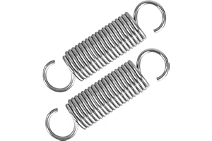 GUNGY Zugfedern mit Haken Edelstahl Spannfeder Zugfeder 70mm Außendurchmesser 18mm Drahtdurchmesser 2mm Maximale Zugkraft 8,3kg 2x18x70mm 2 Stück
