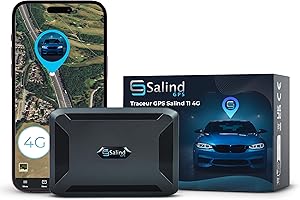 SALIND GPS - Salind 11 4G Tracker GPS pour Voitures, Motos, camions- Aimant intégré pour Un Placement Fixe et sécurisé- Longue durée de Vie de la Batterie- Tracker GPS avec Suivi en Temps réel