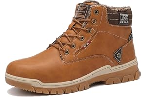 ARRIGO BELLO Men's Winter Boots Walking Hiking Ankle Snow Classic Fur Lined Warm Outdoor Boot Size 7-11UK