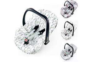 BABEES Rivestimento estivo per ovetto, universale, 100% cotone antibatterico con ioni d'argento, rivestimento per ovetto (EUKALYPTUS)