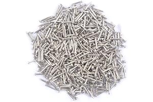 huruirui 1 * 10mm 500Stück Kleine Nägel Eisennagel für von Bildern Nägel für Bilder Aufhängen Holzbearbeitung Möbel DIY Dekorative Nägel Klein Silberne