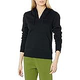 Amazon Essentials Felpa con Cappuccio con Scollo a v Aperto a Maniche Lunghe e vestibilità Classica Donna