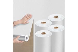 Anttyscar White Thicken Self Adhesive Wallpaper 3D Thermal Insulating Peel and Stick Wallpaper Thermal Insulating Wall Panels Stick On Wall Covering Kitchen Removable Furniture Sticker 4Roll