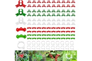 SAMSYOKI Pack of 120 Plant Benders Plant Training Bending Clips 90 Degree Low Stress Training Clips Plant Trainer Lst Clips Plant Clips for Bending Plant Stems and Changing the Growth Direction
