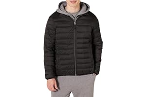 Amazon Essentials Chaqueta Acolchada Ligera, Resistente a la Lluvia y Plegable (Disponible en Tallas Grandes y Largos Especiales) Hombre