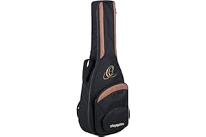 Ortega Guitars Housse Pro Series - Housse Guitare Classique 3/4 - Hauteur 94,62 cm - Largeur 35,88 cm - Sangle de Maintien de Manche Renforcée - Bretelles - Nylon, Noir (ONB34)
