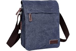AYES Canvas Messenger Bag Shoulder Bag Laptop Bag Satchel Bag Bookbag Crossbody Bag For Men